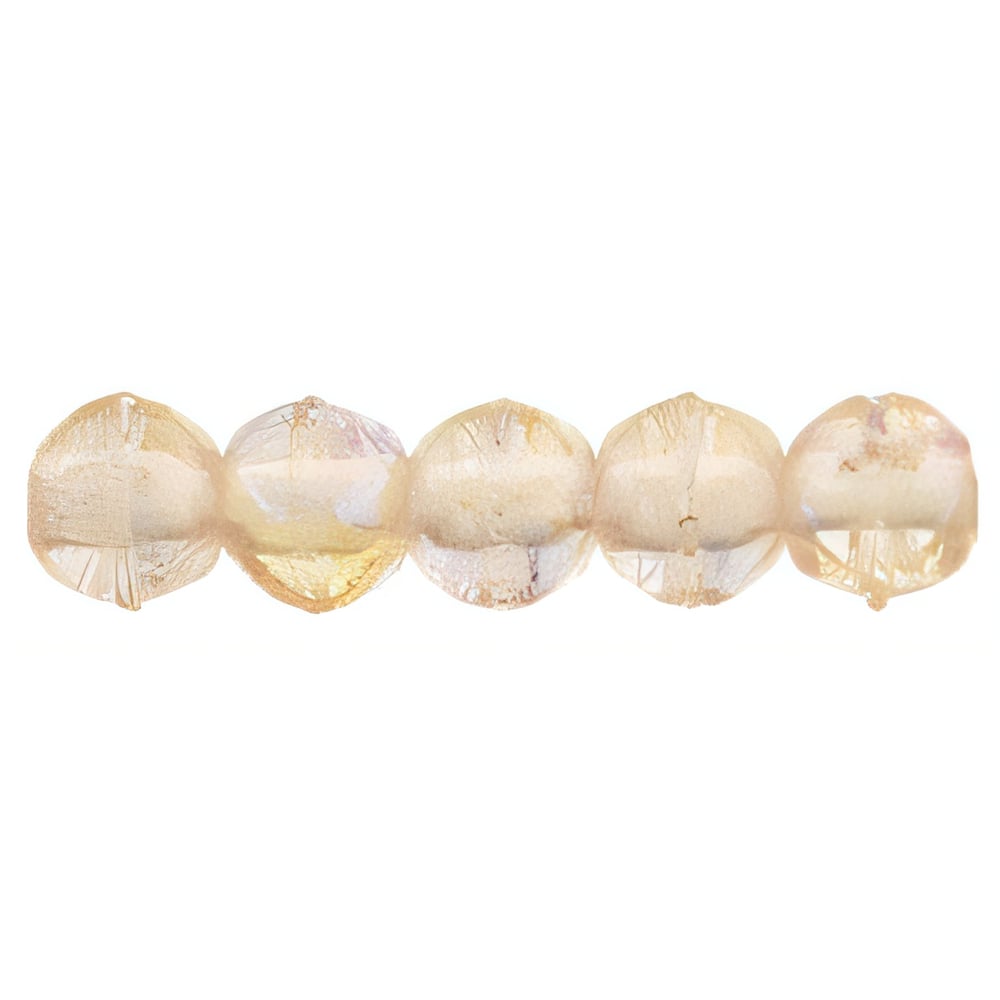 Czech English Cut Round 3mm Luster Iris - Rosaline (50pcs)