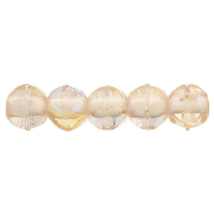 Czech English Cut Round 3mm Luster Iris - Rosaline (50pcs)