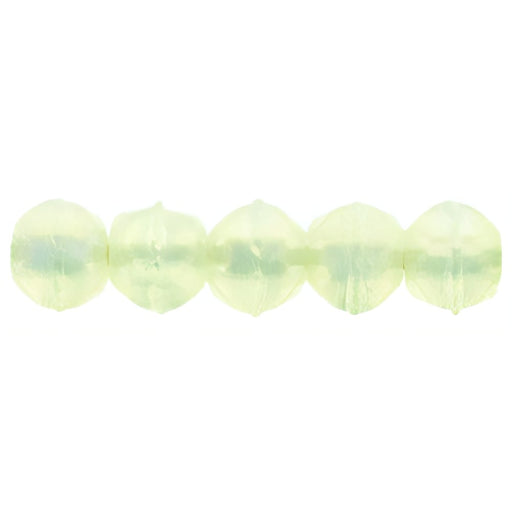 Czech English Cut Round 3mm Luster Iris - Lemon (50pcs)