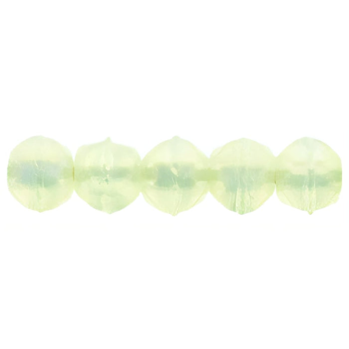 Czech English Cut Round 3mm Luster Iris - Lemon (50pcs)