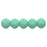 Czech English Cut Round 3mm Matte - Turquoise (50pcs)