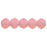 Czech English Cut Round 3mm Matte - Milky Pink (50pcs)