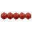 Czech English Cut Round 3mm Matte - Opaque Red (50pcs)