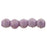 Czech English Cut Round 3mm Luster - Opaque Lilac (50pcs)