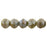 Czech English Cut Round 3mm Luster - Opaque Green (50pcs)