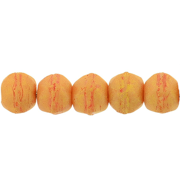 Czech English Cut Round 3mm Pacifica - Tangerine (50pcs)