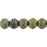 Czech English Cut Round 3mm Pacifica - Poppy Seed (50pcs)