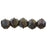 Czech English Cut Round 3mm Jet - Matte Bronze Vega (50pcs)