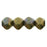 Czech English Cut Round 6mm Oxidized Bronze Clay (25pcs)