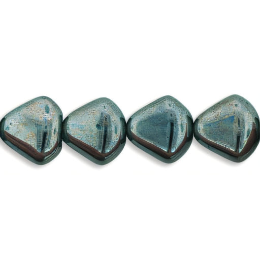 Czech Triangle Nugget 14/14mm Luster (25pcs)
