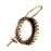 Locking Ear Wire with 12mm Crown Bezel Setting - Antiqued Brass Plated (pair)