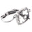 Leverback Ear Wire with Loop and 10mm Cushion Stone Setting - Antiqued Silver Plate (pair)