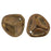 Czech Rose Petals 14 x 13mm Dk Bronze (25pcs)