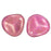 Czech Rose Petals 14 x 13mm Halo - Madder Rose (25pcs)