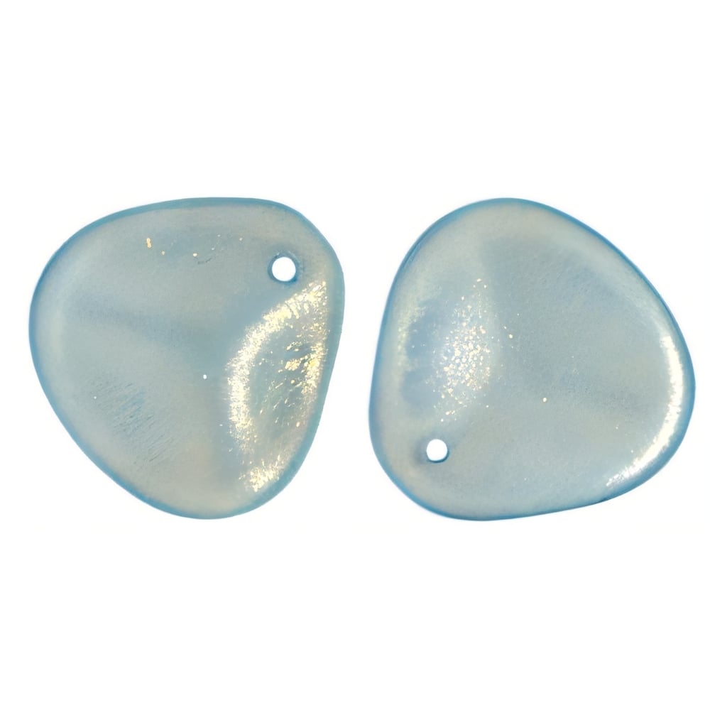 Czech Rose Petals 14 x 13mm Halo - Shadows (25pcs)