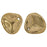 Czech Rose Petals 14 x 13mm Bronze (25pcs)
