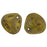 Czech Rose Petals 14 x 13mm Opaque Yellow - Copper Picasso (25pcs)