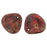 Czech Rose Petals 14 x 13mm Siam Ruby - Copper Picasso (25pcs)