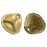 Czech Rose Petals 14 x 13mm Gold - Smokey Topaz (25pcs)
