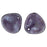 Czech Rose Petals 14 x 13mm Luster - Stone Tanzanite (25pcs)
