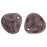 Czech Rose Petals 14 x 13mm Luster - Stone Topaz/Oxblood (25pcs)