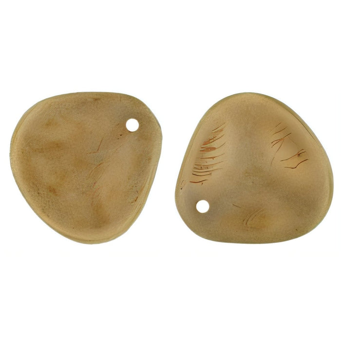 Czech Rose Petals 14 x 13mm Halo Ethereal - Myrrh (25pcs)