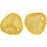 Czech Rose Petals 14 x 13mm Honey Shimmer Milky White (25pcs)
