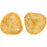 Czech Rose Petals 14 x 13mm Milky Antique Shimmer (25pcs)