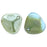 Czech Rose Petals 14 x 13mm Aquamarine - Celsian (25pcs)