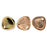 Czech Rose Petals 8 x 7mm Apollo - Gold (50pcs)