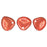 Czech Rose Petals 8 x 7mm Halo - Cardinal (50pcs)