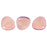 Czech Rose Petals 8 x 7mm Milky Pink (50pcs)