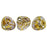 Czech Rose Petals 8 x 7mm Crystal - Bronze Picasso (50pcs)
