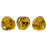 Czech Rose Petals 8 x 7mm Milky Topaz - Bronze Picasso (50pcs)