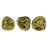 Czech Rose Petals 8 x 7mm Milky Peridot - Bronze Picasso (50pcs)