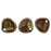 Czech Rose Petals 8 x 7mm Opaque Red - Bronze Picasso (50pcs)