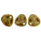 Czech Rose Petals 8 x 7mm Opaque Lt Beige - Copper Picasso (50pcs)
