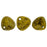 Czech Rose Petals 8 x 7mm Opaque Yellow - Copper Picasso (50pcs)