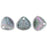 Czech Rose Petals 8 x 7mm Luster Iris - Crystal (50pcs)