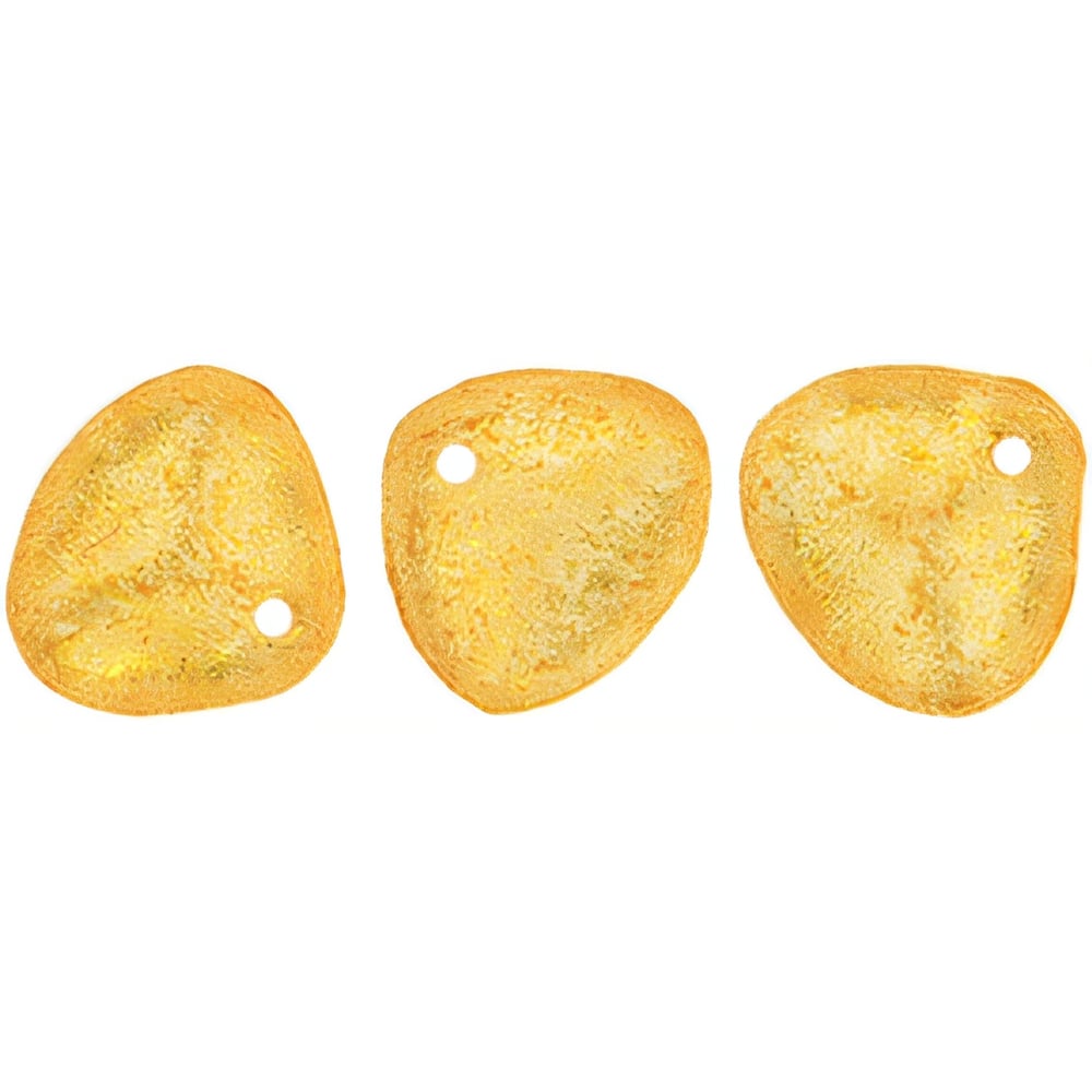 Czech Rose Petals 8 x 7mm Honey Shimmer Crystal (50pcs)