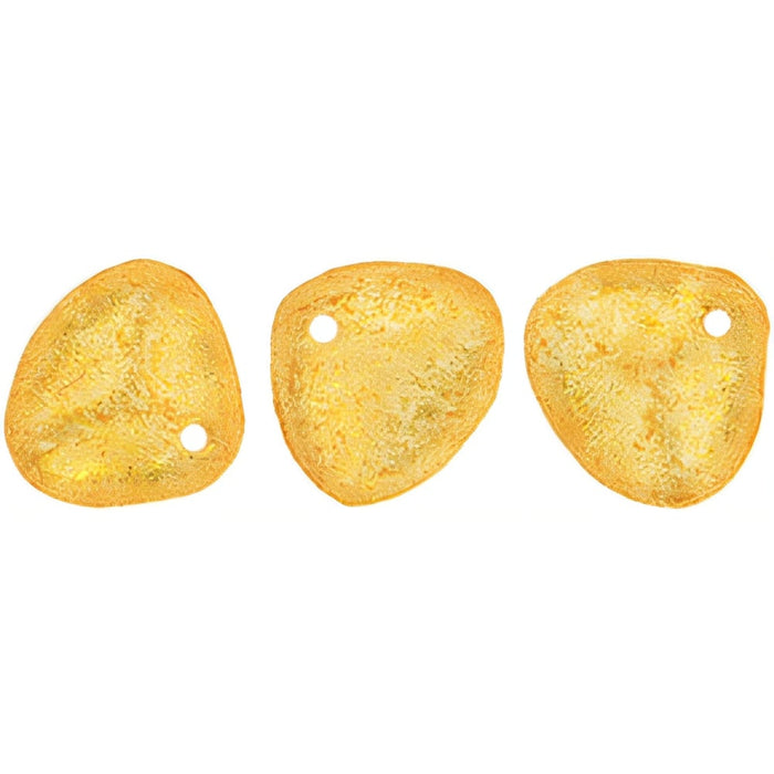 Czech Rose Petals 8 x 7mm Honey Shimmer Crystal (50pcs)