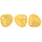 Czech Rose Petals 8 x 7mm Honey Shimmer Milky White (50pcs)