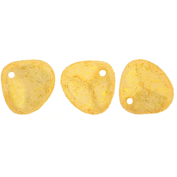 Czech Rose Petals 8 x 7mm Honey Shimmer Milky White (50pcs)