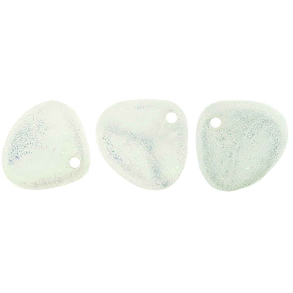 Czech Rose Petals 8 x 7mm Snow Shimmer (50pcs)