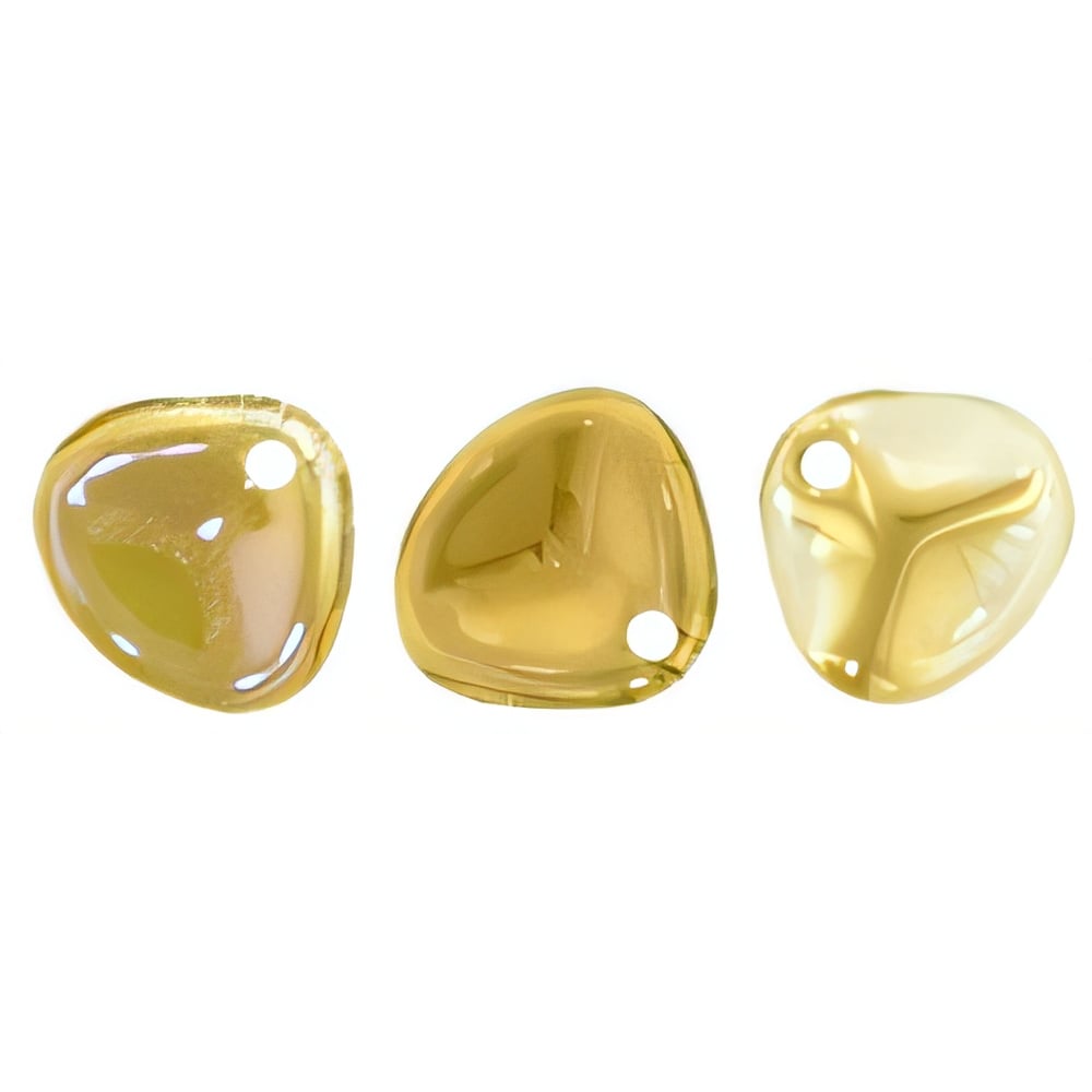 Czech Rose Petals 8 x 7mm Twilight - Jonquil (50pcs)