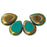 Czech Polished Drops 16 x 12mm Persian Turquoise - Bronze Picasso