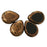 Czech Polished Drops 16 x 12mm Jet - Moon Dust