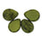 Czech Polished Drops 16 x 12mm Opaque Olive - Black Picasso