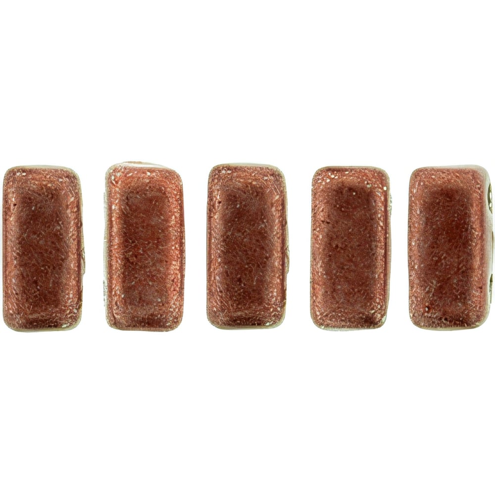 Czech CzechMates Bricks 6 x 3mm ColorTrends: Saturated Metallic Grenadine (50pcs)