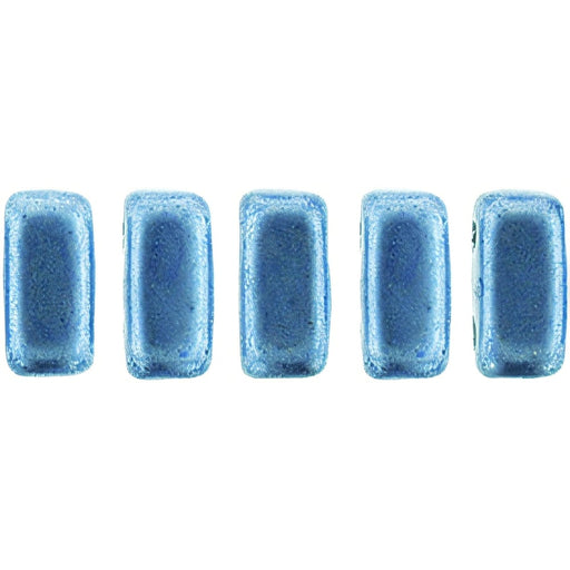 Czech CzechMates Bricks 6 x 3mm ColorTrends: Saturated Metallic Neutral Gray (50pcs)